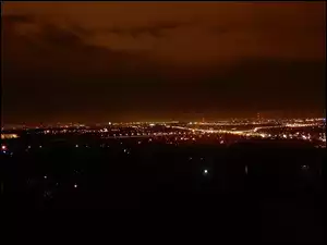 Noc, Polska, Miasto, Kraków