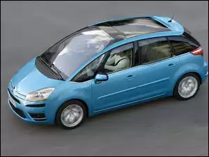 Reflektor, Błękitny, Citroen C4 Picasso