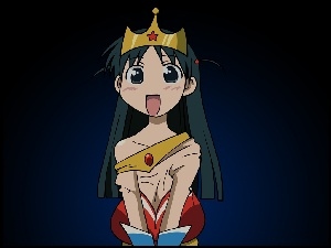 korona, School Rumble, długie włosy