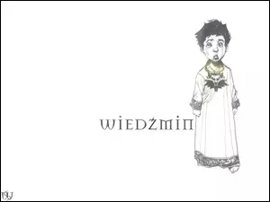 talizman, The Witcher, chłopiec, rysunek, amulet
