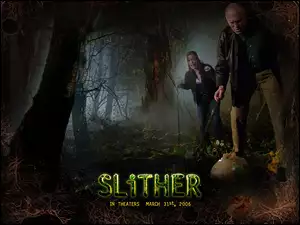 ciemno, Slither, ludzie, las, mgła