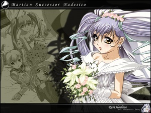 kwiaty, Martian Successor Nadesico, kobieta