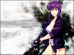 Ghost In The Shell, kobieta, broń