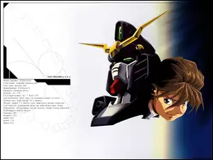 twarz, Gundam Wing, maska