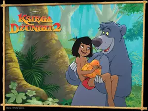 Mowgli, drzewa, Baloo, Księga Dżungli 2