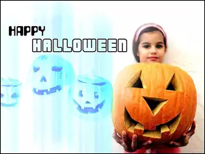 Halloween, Dziecko z dynią