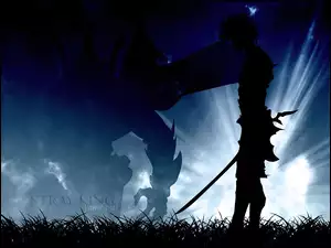 Vision Of Escaflowne, mgła, potwór, ciemno