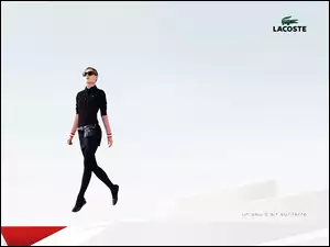 sukienka, Lacoste, okulary, kobieta, przeciwsłoneczne
