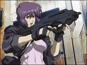 karabin, Ghost In The Shell, kobieta