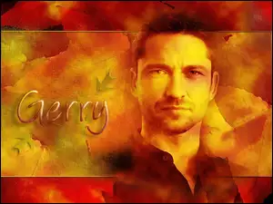 Gerard Butler, czarna koszula