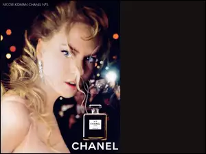perfumy, flakon, nr, nicole, Chanel, kidman, 5, kobieta