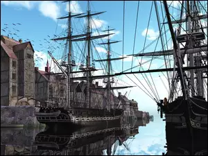 Żaglowce, Port, Flota, USA
