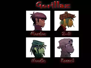 Gorillaz, zespół, Russet , imiona