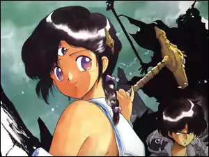 oko, Manga 3x3 Eyes, dziewczyna