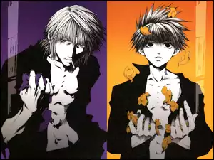 Saiyuki, orange and fiolet