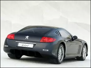 Czarny Peugeot 907