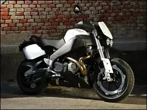 Biały, Rama, Buell Lightning Super XB12STT, Masywna