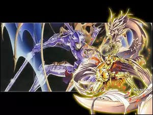 Saint Seiya, tarcza, smok, wojownik