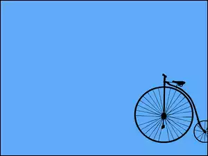 Bicykl, Koło, Duże, Przednie
