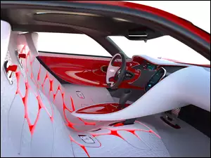 Wnętrze, Renault Dezir, Futurystyczne