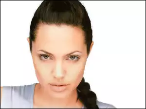 Angelina Jolie, niebieski top