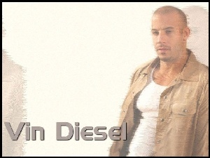 Vin Diesel, beżowa kurtka