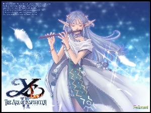 grafika, elf, postać, Ys Vi The Ark Of Napishtim, manga, kobieta, flet