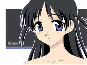 dekolt, School Rumble, duże oczy