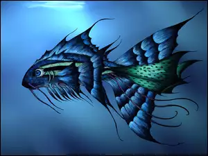 Fantasy, Kolorowa, Rybka