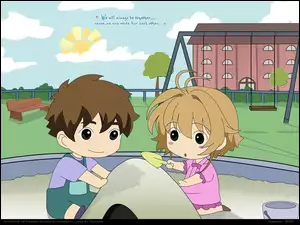 Piaskownica, Shaoran, Sakura