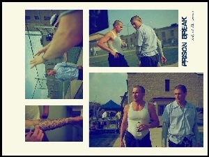 Dominic Purcell, Prison Break, spacerniak, Wentworth Miller, ogrodzenie