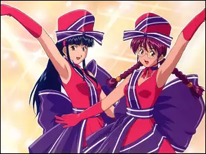 okulary, Sakura Wars, kapelusz