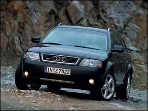 Przód, Czarne, Audi Allroad