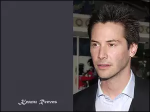 Keanu Reeves, czarna marynarka