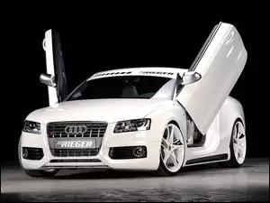 Białe, Rieger, Audi, Tuning