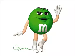 Ręce, Zielona, M&M, Drażetka, Nogi
