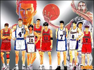 zawodnicy, Slam Dunk, koszykówka