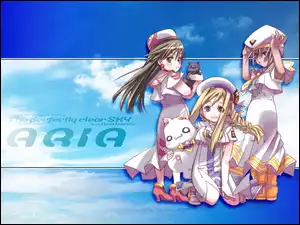 Aria, napis, ludzie, dziewczyny