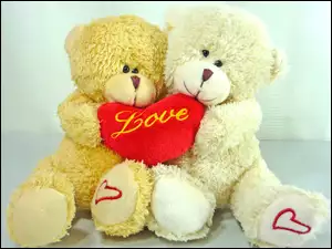 Dwa, Serce, Zakochane, Misie