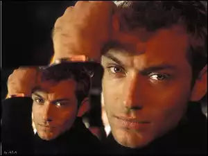 Jude Law, czarny strój