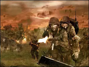 Żołnierz, Brothers, Arms, In, Ranny