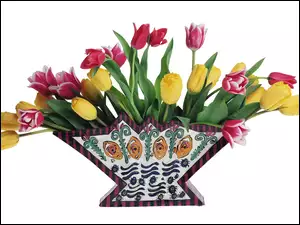 Tulipany, Bukiet, Różnokolorowe