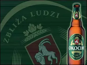 Logo, Piwo, Jasne, Okocim, Butelka