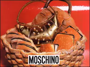 pieczywo, Moschino, portmonetka, torebka, chleb