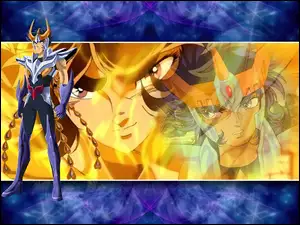 Saint Seiya, ludzie, twarze, rogi