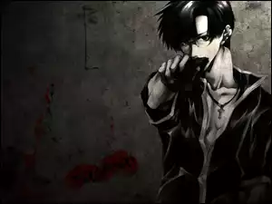 Saiyuki, krew, pistolet, postać