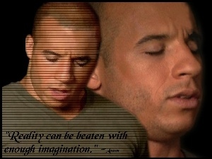 Vin Diesel, beżowa bluzka