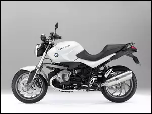 Białe, Rama, BMW R1200R, Czarna