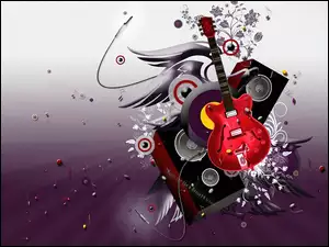 Wzmacniacze, Czerwona, Gitara