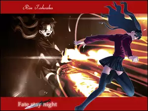 Fate Stay Night, napisy, sztylet, dziewczyny
